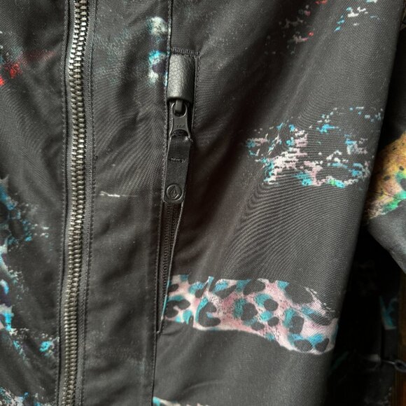 EUC VOLCOM Hooded SID Lightweight Zip Front Snowboard Jacket in Men's Small - Picture 9 of 11